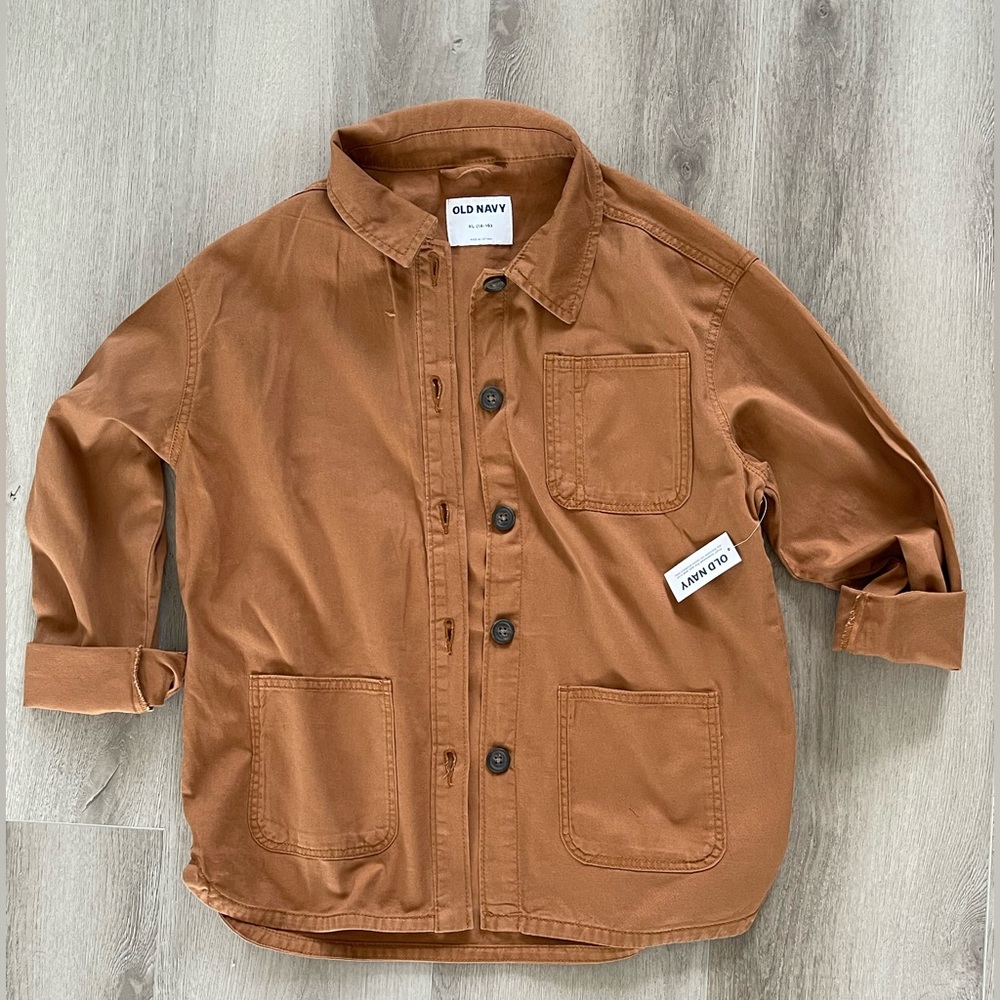 Twill Utility Shacket Size XL NWT